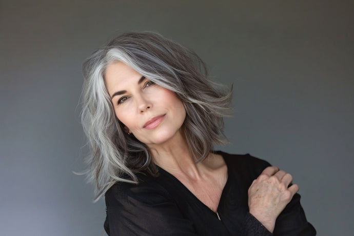 SHIMMERING STRATEGIES-Adapting makeup for silver locks by Lynn Jenkins for fyi 50+ Premier Lifestyle Magazine