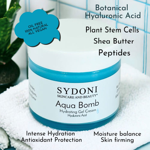 MOST LOVED! AQUA BOMB HYDRATING GEL CREAM with HYALURONIC ACID AND PEPTIDES 1.7 fl. oz.