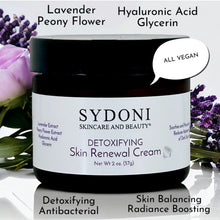 Load image into Gallery viewer, MOST LOVED! DETOXIFYING SKIN RENEWAL CREAM WITH LAVENDER AND PEONY FLOWER Net. Wt. 2oz. 57g