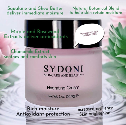 MOST LOVED! HYDRATING CREAM with BOTANICAL HUMECTANTS and SHEA BUTTER Net Wt. 2oz. 56.8g