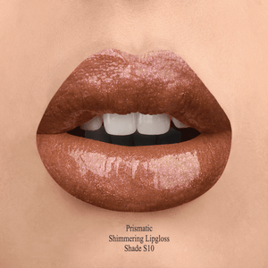 SHADE S10 PRISMATIC SHIMMERING LIPGLOSS - Warm Brown with Gold and Pink Shimmer