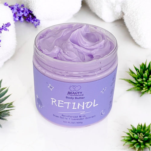 RETINOL BODY BUTTER with STEM CELLS and LAVENDER EXTRACT 14.1 fl. oz.