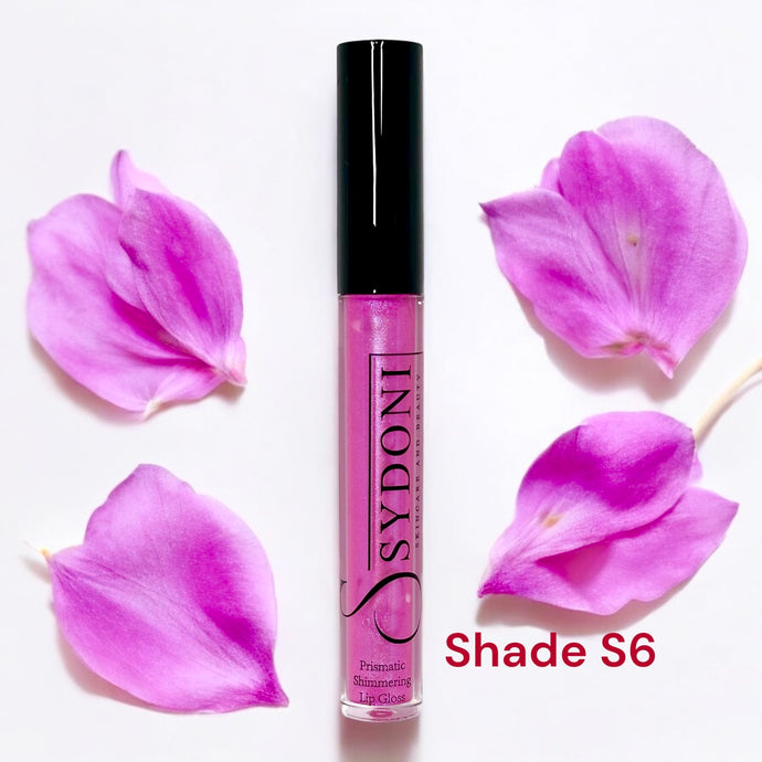 SHADE S6 PRISMATIC SHIMMERING LIPGLOSS - Bold Pink with Blue and Silver Shimmer