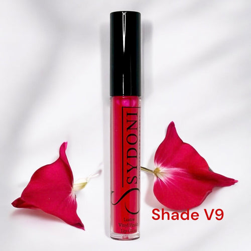 SHADE V9 LUSTRE VINYL FINISH LIPGLOSS - Deep Red with Cool Undertone